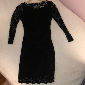 Black lace dress size 2